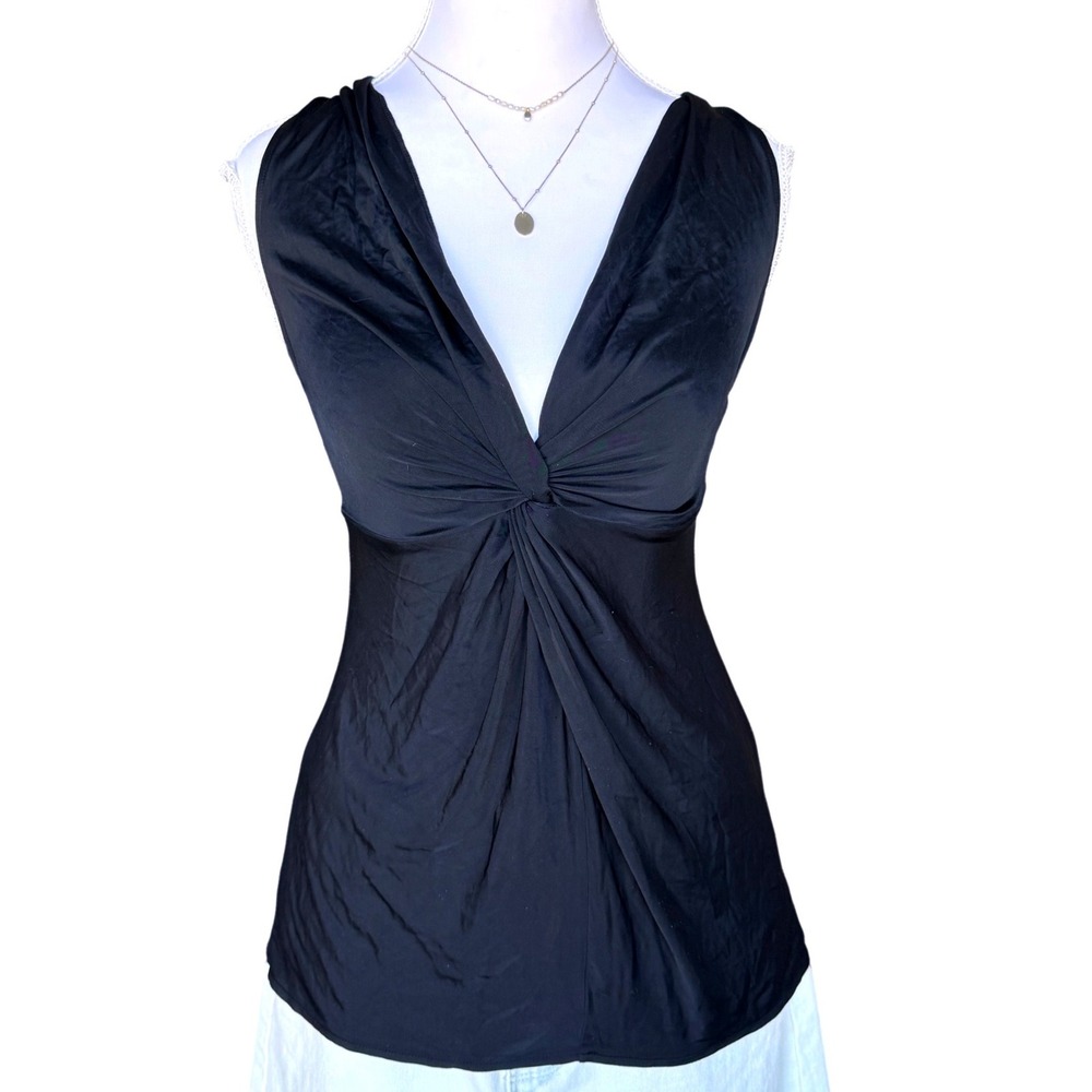 Y2K Victoria's Secret Babydoll Cami Very Sexy Twist Back Black Vintage 2006 M